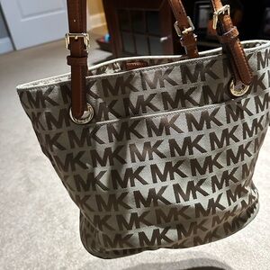 Michael Kors Beige Brown Purse